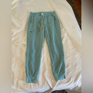 Figs Track Jogger Pants in Teal Blue